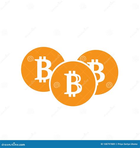 Bitcoin Symbol in Flat Design. Vector Illustration. Stock Vector ...