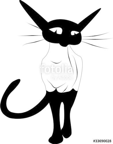 Siamese Cat Line Drawing | Free download on ClipArtMag