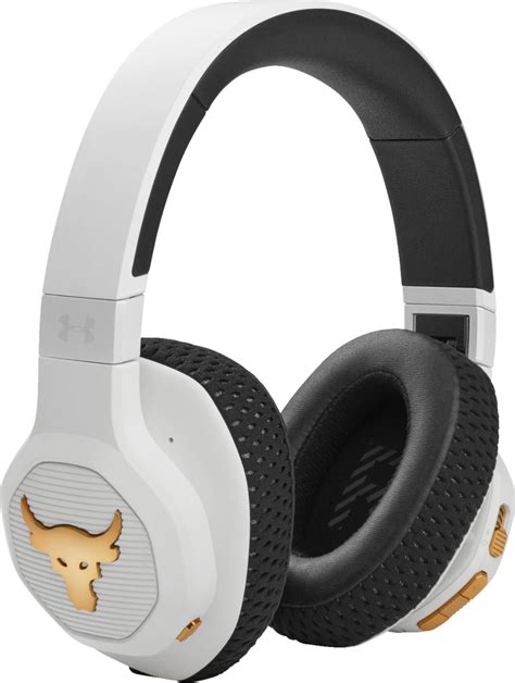 JBL Under Armour Project Rock Wireless Over-the-Ear Headphones White ...