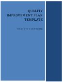 Quality Improvement Assessment Template printable pdf download