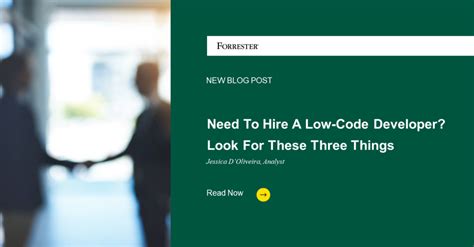 Need To Hire A Low-Code Developer? Look For These Three Things - BPI ...