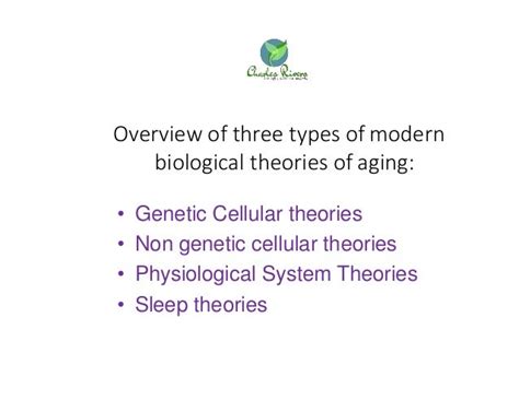 Biological theories of aging