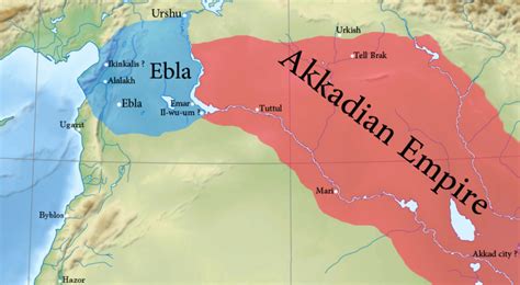 Empire, Akkadian empire, Historical maps