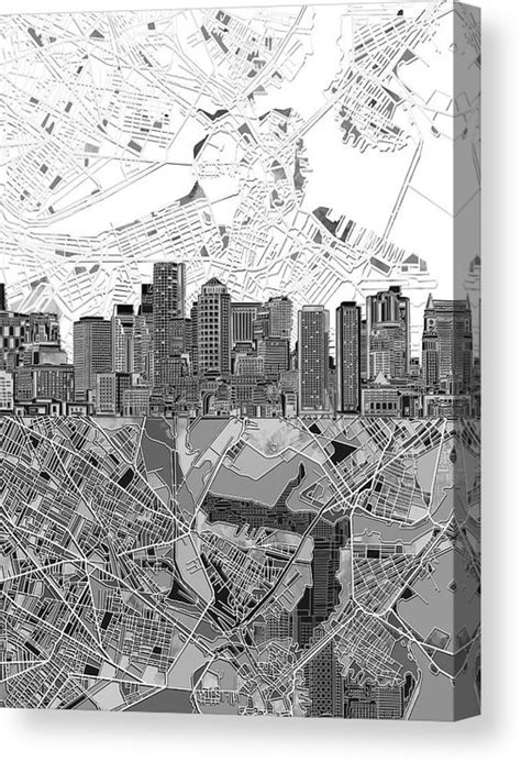 Boston Skyline Drawing at PaintingValley.com | Explore collection of ...