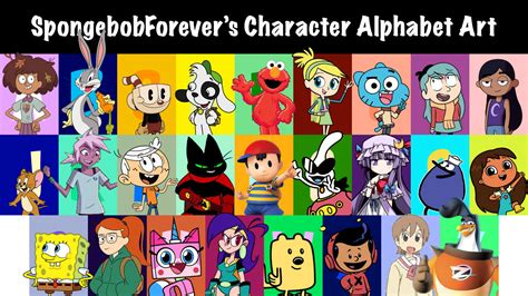 SBForever's Character Alphabet Art by SpongebobForever638 on DeviantArt