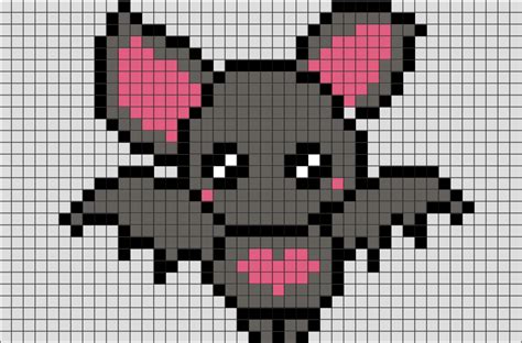 Bat Pixel Art | Halloween cross stitch patterns, Pixel art pattern, Pixel art