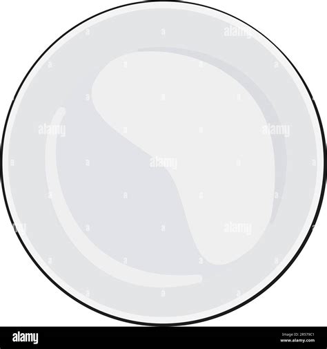 Empty plate. Cartoon. Vector illustration Stock Vector Image & Art - Alamy