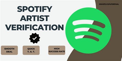 [$100] Spotify Artist Verification | Cheap and Smooth - Services - Other - SWAPD