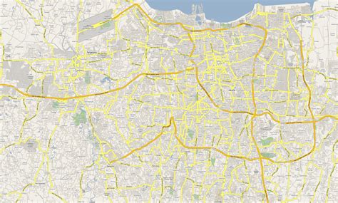 Jakarta road map - Map of Jakarta road (Java - Indonesia)