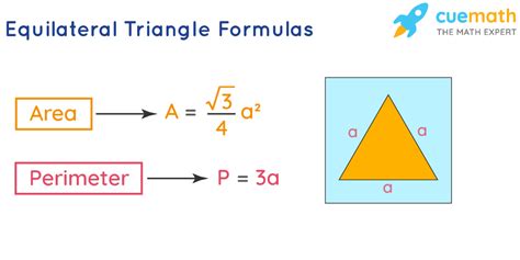 Formula For The Area Of An Equilateral Triangle