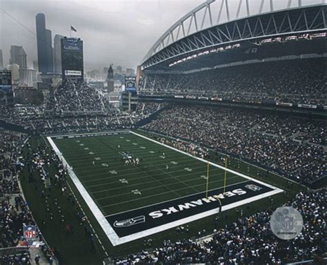 Seahawks Stadium - (Seattle) Fine Art Print by Unknown at FulcrumGallery.com