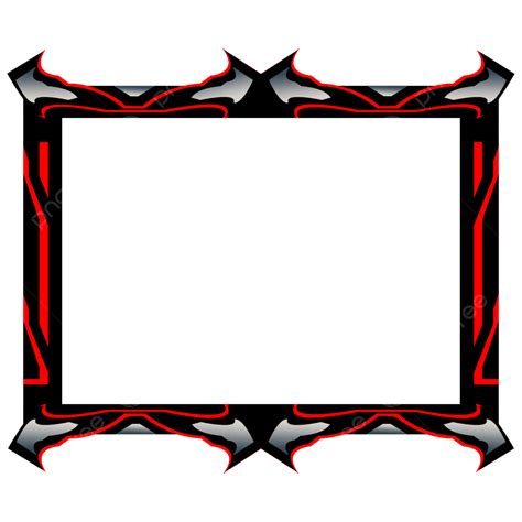 New Design Red And Silver Twitch Live Streaming Overlay Gaming Webcam Or Facecam Border Frame ...