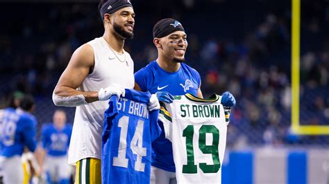 St. Brown brothers make captivating Bears vs. Lions bet - NBC Sports Chicago