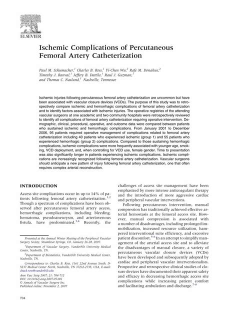 (PDF) Ischemic Complications of Percutaneous Femoral Artery Catheterization - DOKUMEN.TIPS