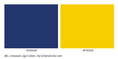 AEL Limassol Logo Color Scheme » Blue » SchemeColor.com