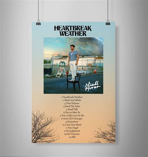 Niall Horan-Heartbreak Weather Print, Niall Horan Print Art, Album Poster, Wall Art, Gift ...