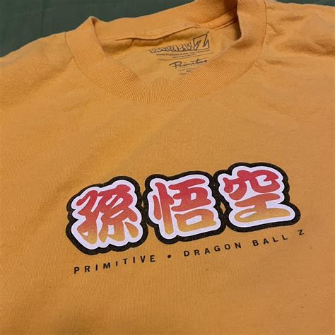 Primitive x Dragon Ball Z Super Saiyan Goku. Yellow... - Depop