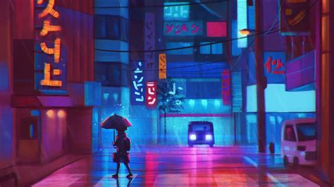 HD wallpaper: anime, landscape, neon, colorful | Gaming wallpapers hd, Neon wallpaper, Neon