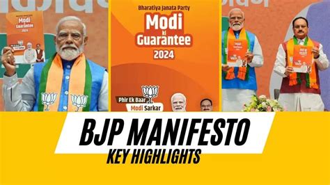 BJP Sankalp Patra: Key Highlights Of BJP Manifesto For LokSabha Election 2024