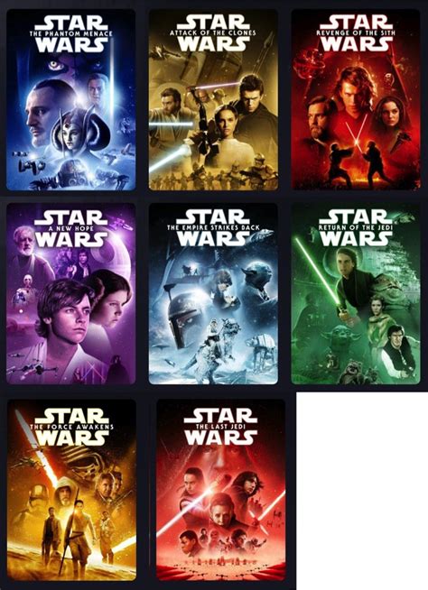 Star Wars Movie Thumbnails Get a Refresh for Disney+ | Star Wars Time