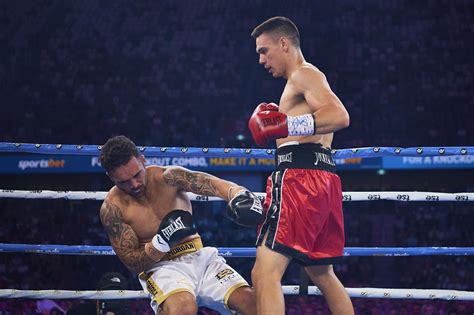 Tim Tszyu vs Bowyn Morgan Pictures - Tim Tszyu beat Bowyn Morgan in Sydney Superfight world ...