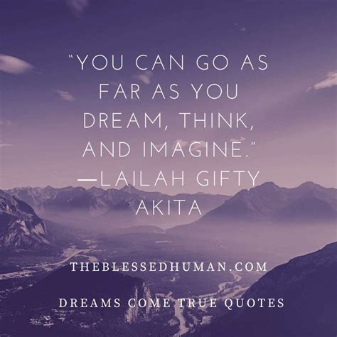 61 Dreams Come True Quotes (Believe In Your Dreams)