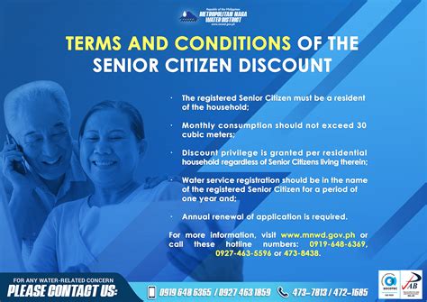 Senior Citizens’ Discount | Metropolitan Naga Water District