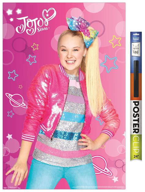 Jojo Siwa - Pink Premium Poster and Poster Clip Bundle - Walmart.com ...