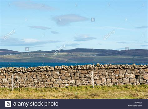 Old brick wall, Coral Beach, Isle of Skye, Dunvegan, Scotland Stock Photo - Alamy