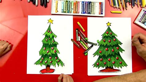 How To Draw A Christmas Tree - Art For Kids Hub