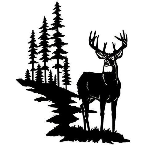 Found on Bing from www.pinsdaddy.com | Silhouette clip art, Silhouette art, Deer decal