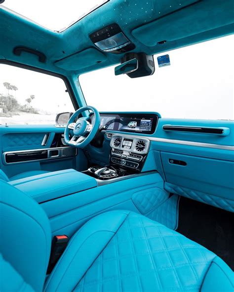 Mercedes-AMG G 63 Brabus 800 Gets A Bespoke Candy-Blue Interior ...