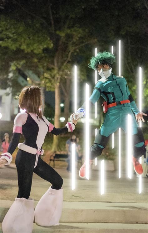 [Self] Levitation pic - Deku x Uraraka #cosplay http://bit.ly/1Pirklu ...