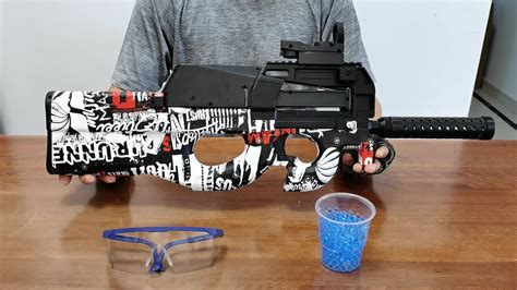 P90 Gel Blaster Unboxing 2022 - Electric Splatter Ball Toy Gun - YouTube