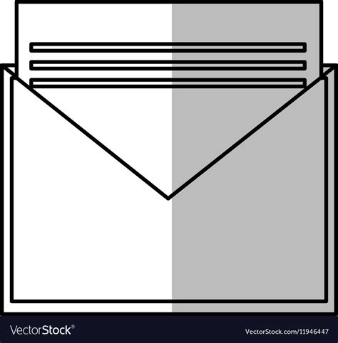 Isolated email envelope design Royalty Free Vector Image