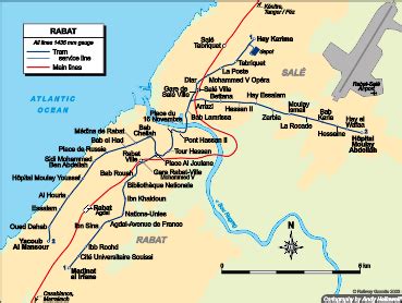 Rabat - city map | Country profile | Railway Gazette International