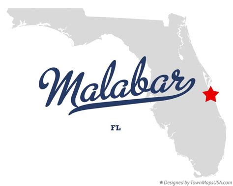 Map of Malabar, FL, Florida