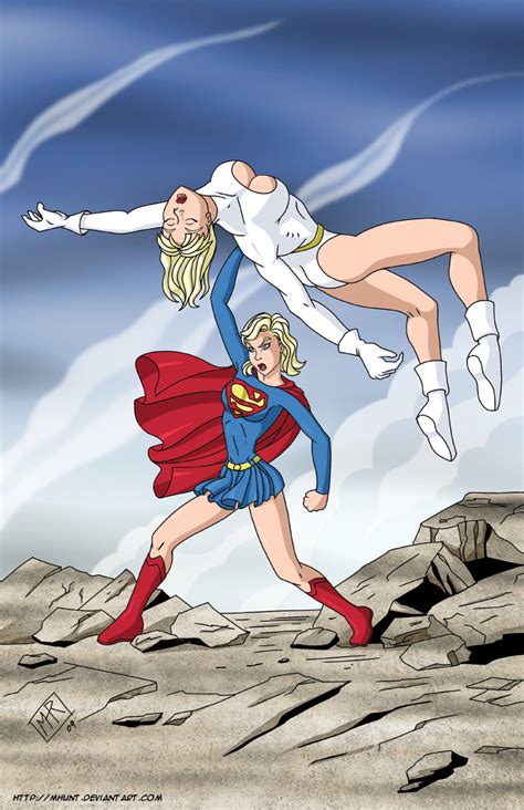 Supergirl vs galatea -Commissi by mhunt on DeviantArt