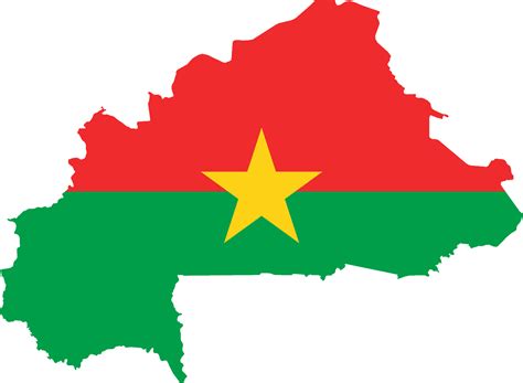 Flag map of Burkina Faso | Symbol Hunt