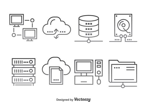 Cloud Computing Icons Vector 119569 Vector Art at Vecteezy