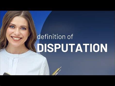 Disputation • DISPUTATION meaning - YouTube