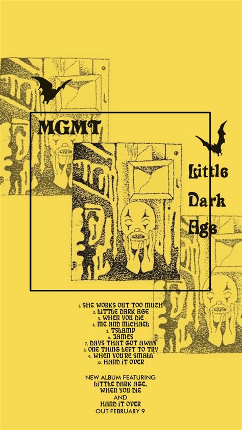 MGMT Little dark age wallpaper | Music poster design, Graphic poster, Music poster