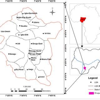 Location map of Enugu State | Download Scientific Diagram