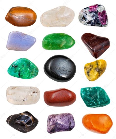 Set of semi-precious stones — Stock Photo © vvoennyy #28625381