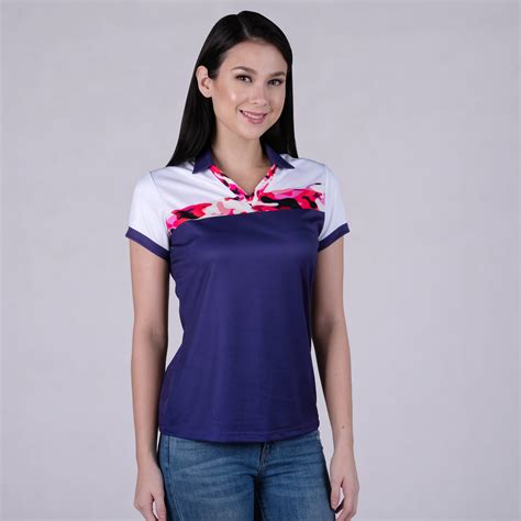 Sublimated Women's Sports Tee Collared Shirt Full Sublimation Shirt