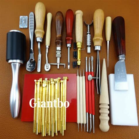 Leather Tools Hand Made Stamping Craft Set Leathercraft Tool Kit-in ...