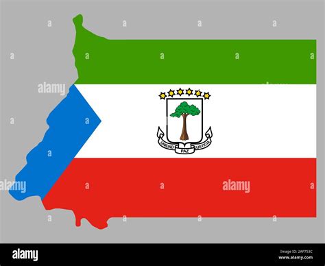 Equatorial Guinea Map Flag Vector Stock Vector Image & Art - Alamy