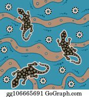 220 Vector Lizard Aboriginal Art Lizard Illustration Vectors | Royalty Free - GoGraph