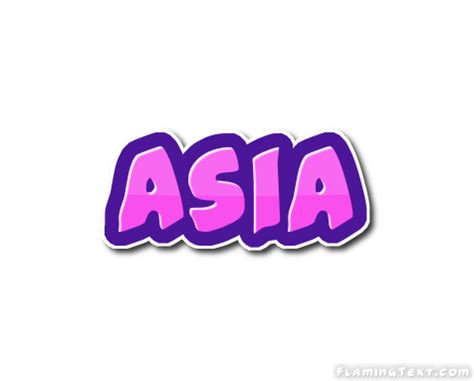 Asia Logo | Outil de conception de nom gratuit à partir de texte flamboyant