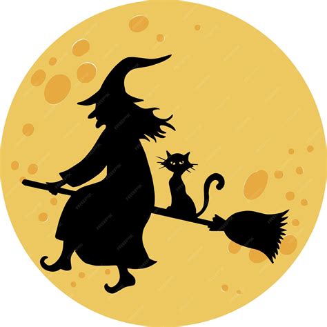 Premium Vector | Halloween moon silhouette